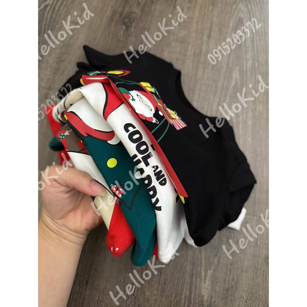 Áo thun hoạ tiết Noel cho bé