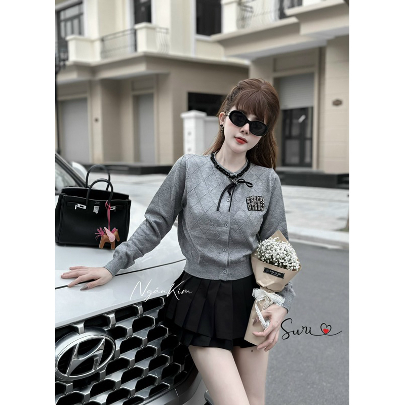 Áo Len Dài Tay Miuiu Nơ Cổ L1