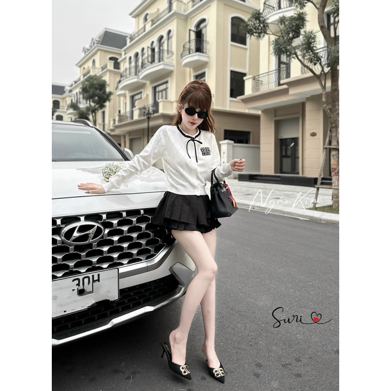 Áo Len Dài Tay Miuiu Nơ Cổ L1