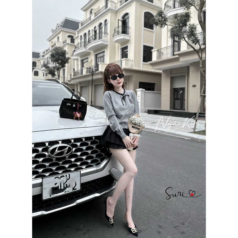 Áo Len Dài Tay Miuiu Nơ Cổ L1