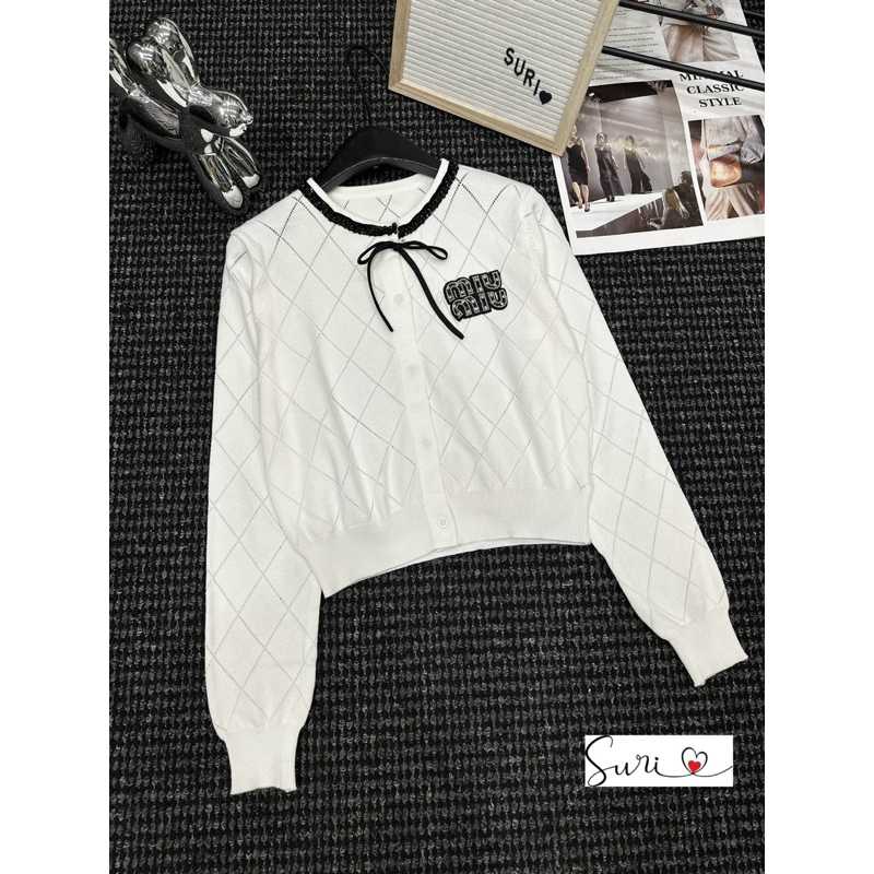 Áo Len Dài Tay Miuiu Nơ Cổ L1