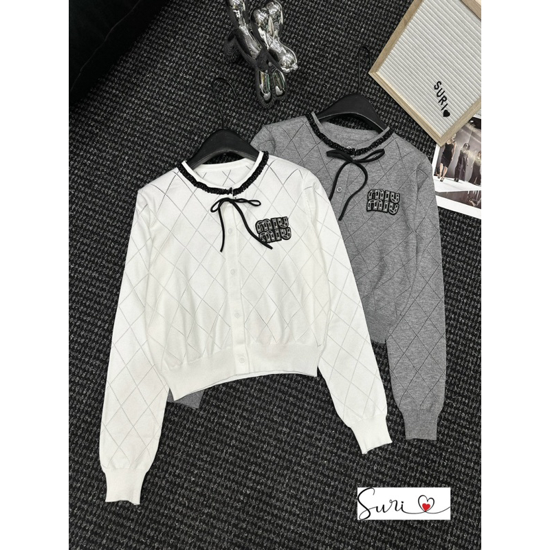 Áo Len Dài Tay Miuiu Nơ Cổ L1