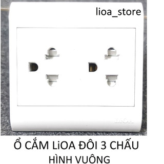 Ổ CẮM(  ĐƠN VÀ ĐÔI) 3 CHẤU VUÔNG LiOA