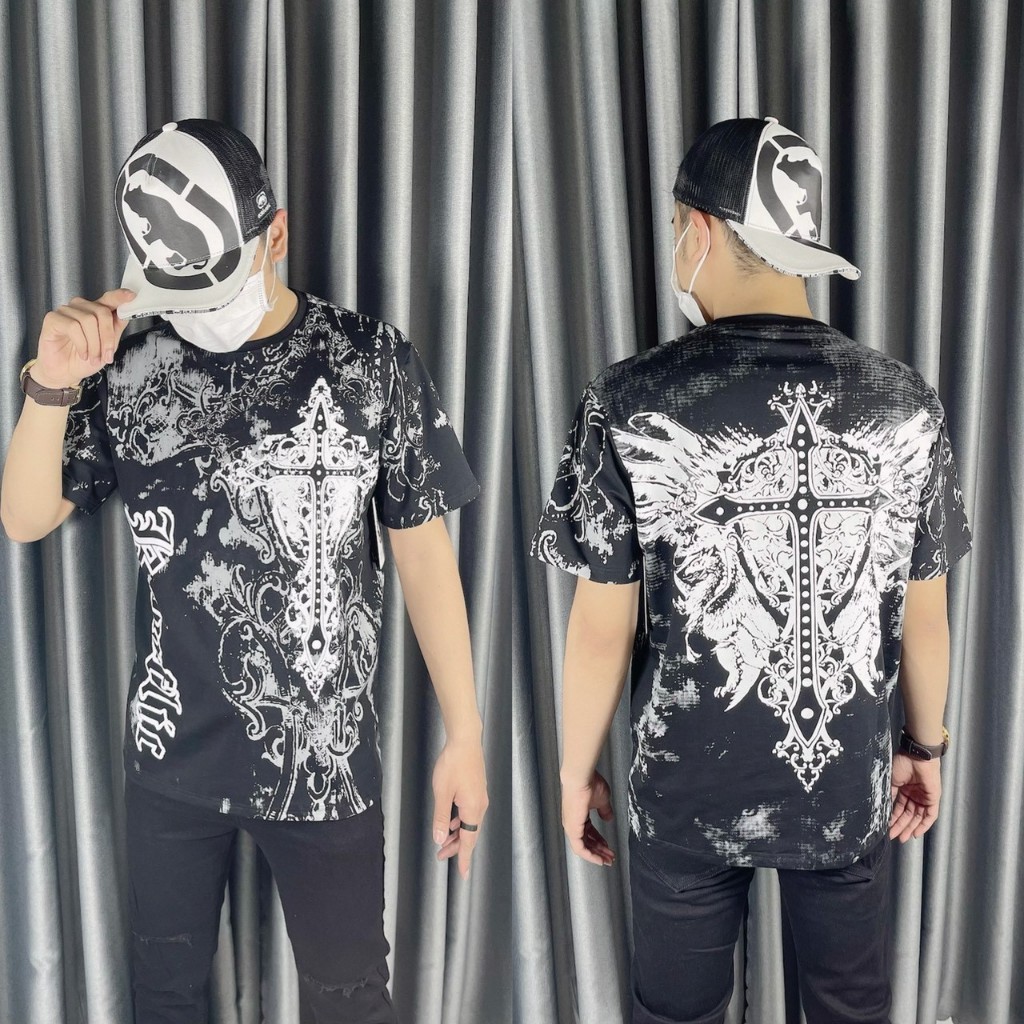 Áo thun nam ông địa AFF  cổ tròn thánh giá quát mới tay ngắn cao cấp có video review