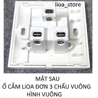 Ổ CẮM(  ĐƠN VÀ ĐÔI) 3 CHẤU VUÔNG LiOA