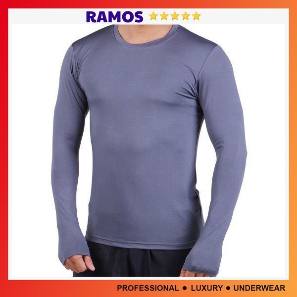 Áo Giữ Nhiệt Nam - Áo Dài Tay Nam Body Bóng Đá Co Dãn 2 Chiều - RAMOS