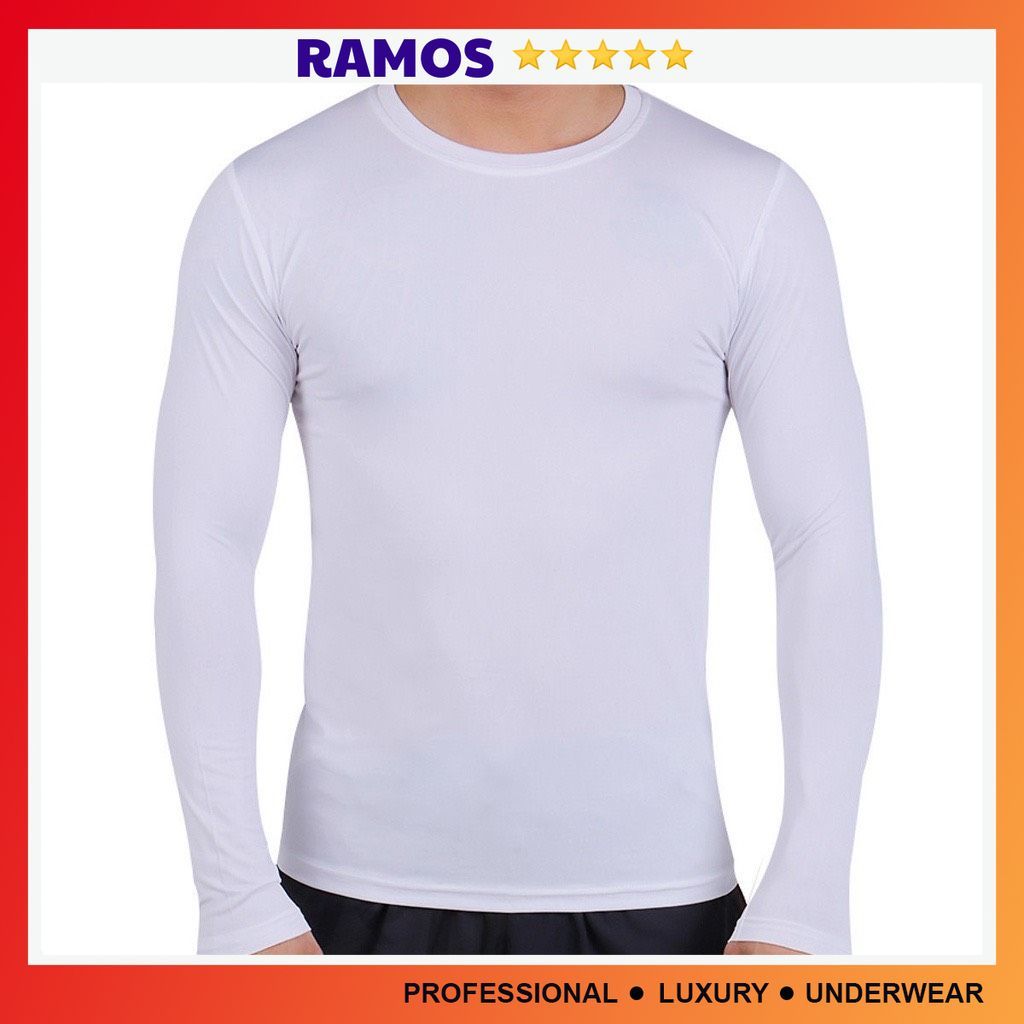 Áo Giữ Nhiệt Nam - Áo Dài Tay Nam Body Bóng Đá Co Dãn 2 Chiều - RAMOS