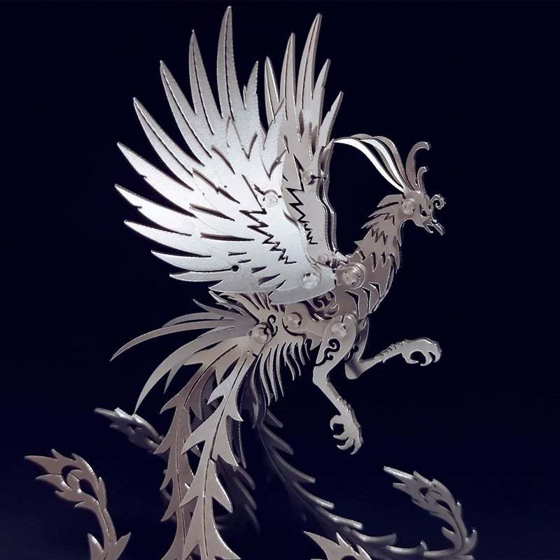 Mô Hình Kim Loại Lắp Ráp 3D Steel Warcraft Phượng Hoàng Lửa (29 mảnh, Fire Phoenix) - SW042
