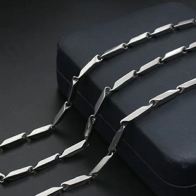 Dây chuyền titan nam mắc xích lớn không gỉ thời trang