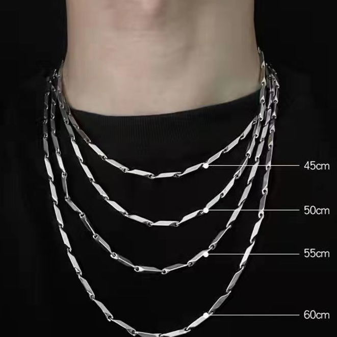 Dây chuyền titan nam mắc xích lớn không gỉ thời trang