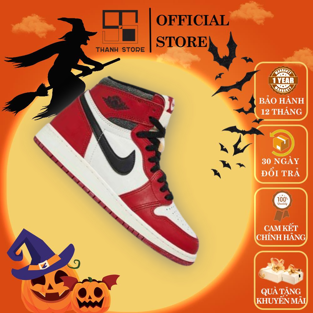 Giày thể thao nam nữ trắng đỏ giày AIR JORDAN 1 RETRO HIGH OG 'LOST AND FOUND' _ hàng chính hãng - NAJ1HL