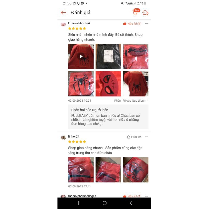 Áo Choàng Siêu Nhân Người Nhện Kèm Mặt Nạ các bé rất thích