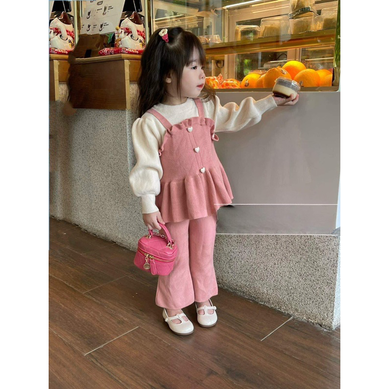 Bộ bé gái,Sét tăm nhung cho bé 10 đến 30kg