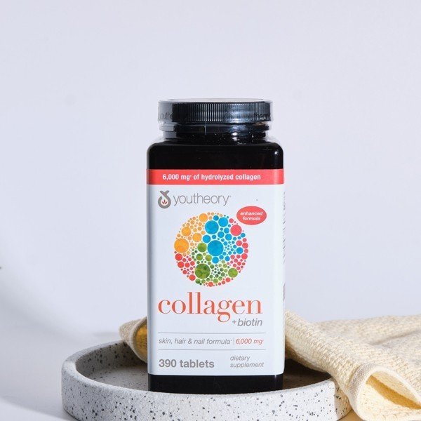 Viên uống bổ sung collagen youtheory Collagen + Biotin 390 viên