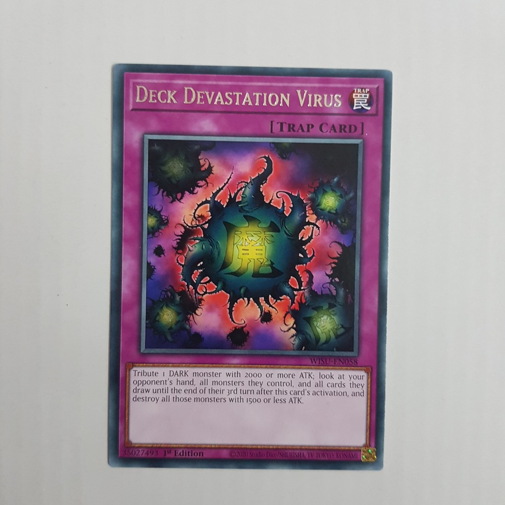 Lá bài Deck Devastation Virus - WISU-EN058 - Rare 1st Edition