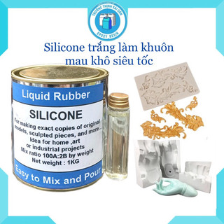Nhựa Silicon Trắng Dùng Làm Khuôn 1kg Loại Mau Khô - Trường Thịnh Sài Gòn
