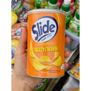 Snack khoai tây lon slide, khoai tây lon slide, snack khoai tây lon 65g