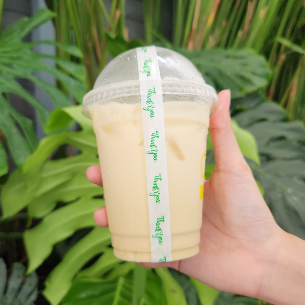 Băng Keo Thank You Dán Nắp Ly Cà Phê, Băng Keo Dán Nắp Hộp, Băng Keo Dán Niêm Phong Sản Phẩm - 1 Cuộn Dài 60m