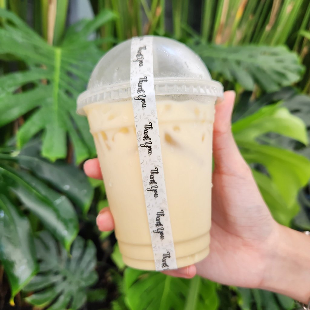 Băng Keo Thank You Dán Nắp Ly Cà Phê, Băng Keo Dán Nắp Hộp, Băng Keo Dán Niêm Phong Sản Phẩm - 1 Cuộn Dài 60m