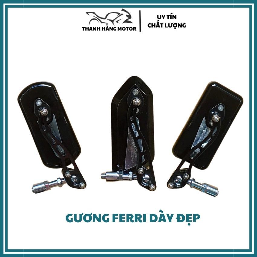 Gương chiếu hậu 5 cạnh Ferri dày dặn chắc chắn  ( giá 1 cái ) , hàng cao cấp, lắp vừa các loại xe, kính chiếu hậu