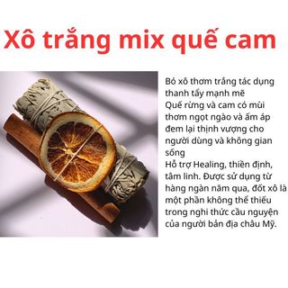 Bó xô thơm thịnh vượng - xô trắng quế cam thanh tẩy nhà cửa song an eco