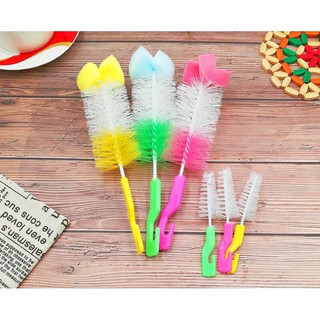 Cọ bình sữa cho bé bằng cước và bông