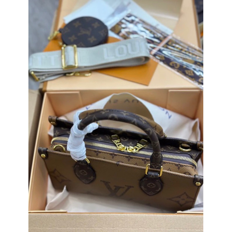 Túi onthe_go xách tay đeo chéo size 25 full box