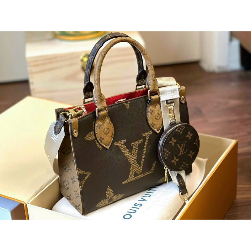 Túi onthe_go xách tay đeo chéo size 25 full box
