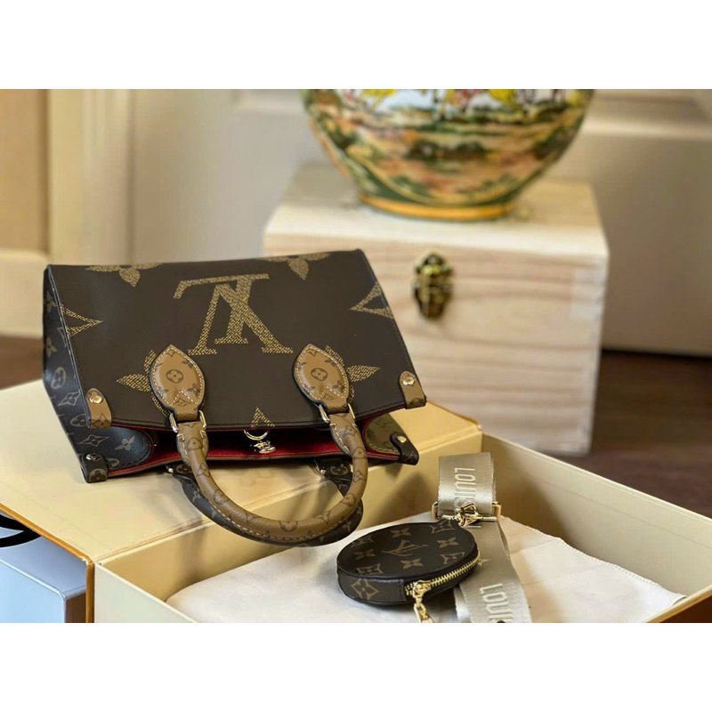Túi onthe_go xách tay đeo chéo size 25 full box