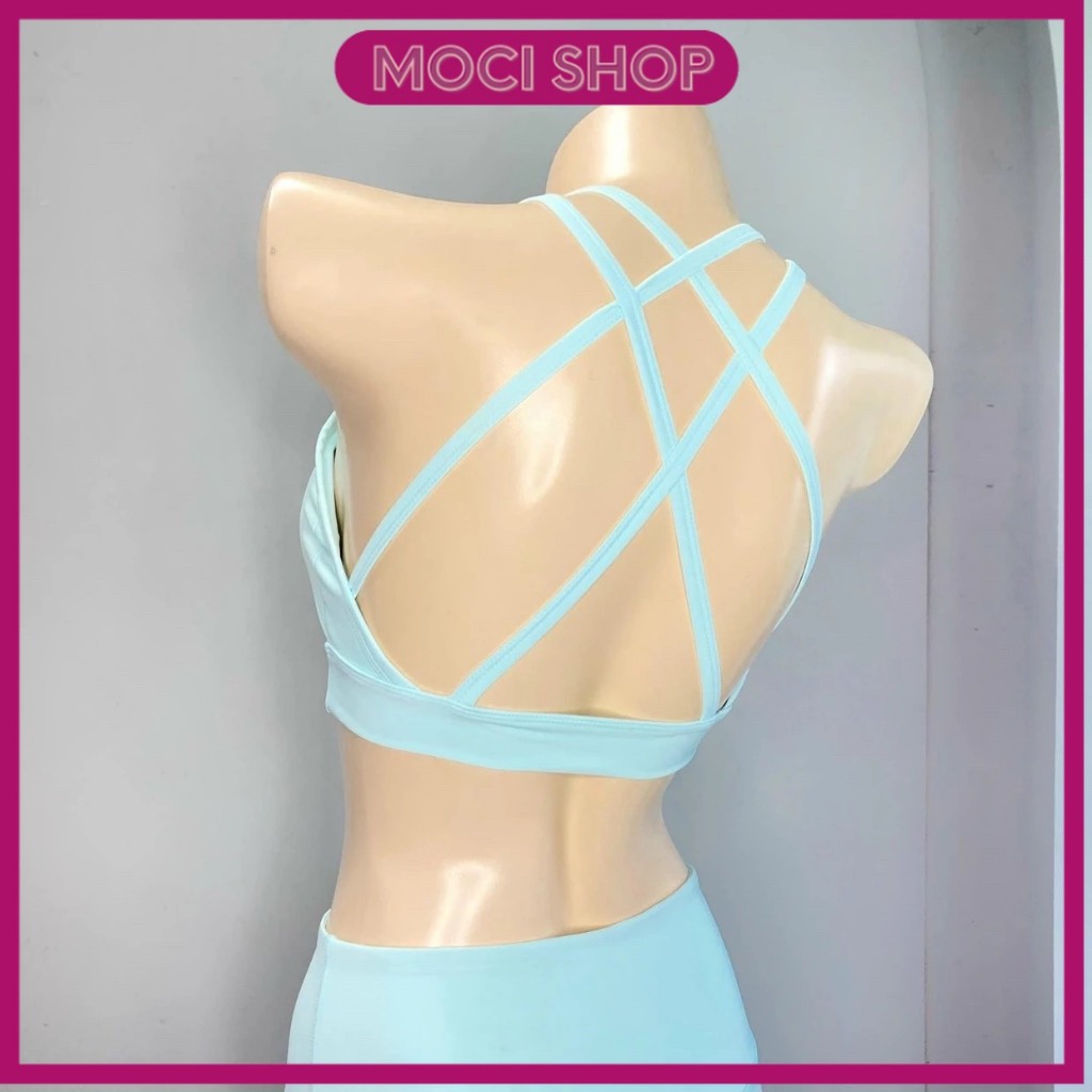 Set yoga loe, đồ tập yoga , đồ tập gym, quần ống loe siêu hách dáng "Moci Shop"