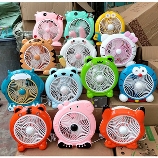 Quạt mini hình thú để bàn cắm điện văn phòng, Quạt văn phòng để bàn mini hình thú cắm điện