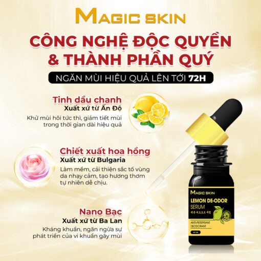 Serum hôi nách Magic Skin khử mùi hôi nách hôi chân