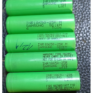 Pin 18650 samsung 25r dung lượng 2700mah - 3.7v xả 25a hàng tháo khối chất lượng cao