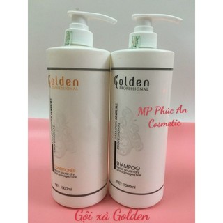Dầu gội xả golden hương thơm nước hoa văn phòng 1000mlx2 phục hồi chống rụng tóc mềm mượt