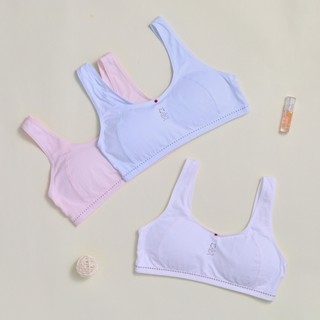 Áo lá học sinh cotton AL4018 có size đại đệm mút liền mịn mát thoáng khí thoải mái