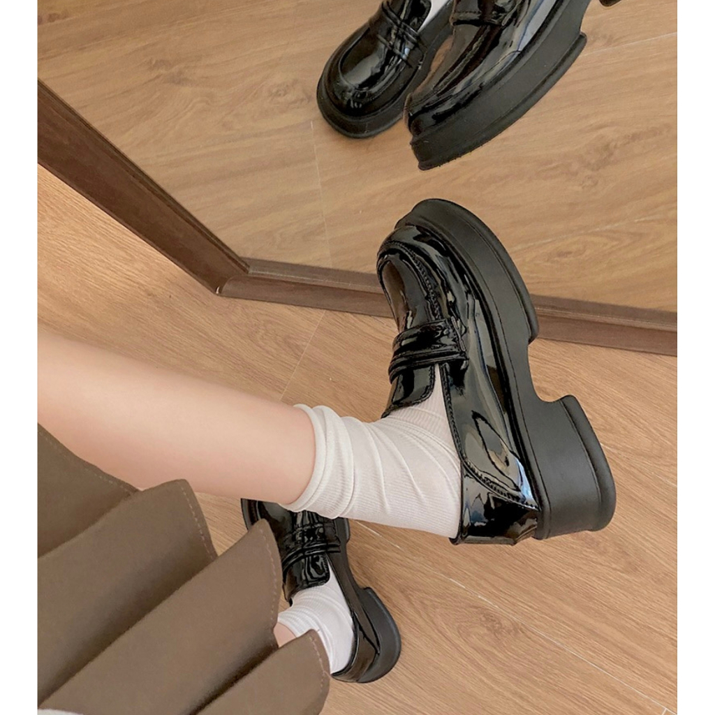 Giày Loafers nữ giày lười basic da mềm đạp gót 3 màu neih.studio