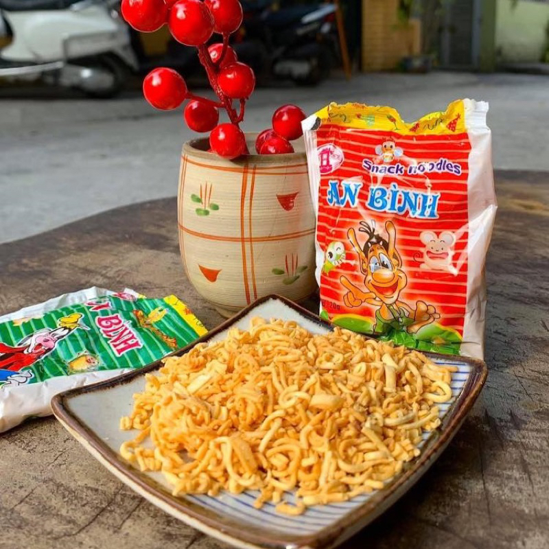 500G Mì Tôm Trẻ Em An Binh, Mì Trẻ Em An Binh Ăn Liền Đậm Đà, đồ ăn vặt tuổi thơ đồ 1k