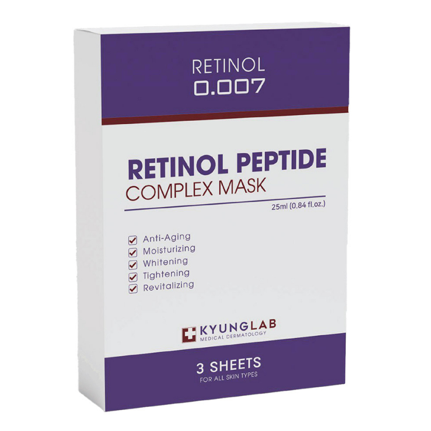 Hộp mặt nạ retinol KyungLab Peptide Complex Mask 3 miếng
