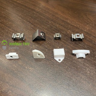 Phụ kiện đầu bịt, pát thanh nhôm, kẹp thanh nhôm âm, nổi, góc V