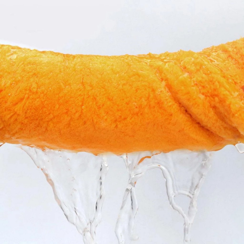 Mũ chùm đầu làm khô tóc, khăn quấn tóc đính Nơ cài mềm mịn, dày dặn siêu thấm nước