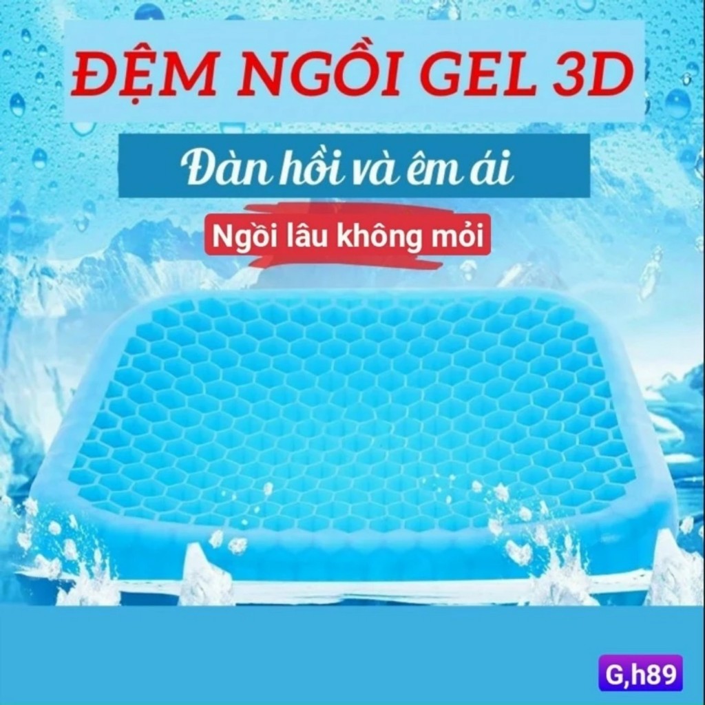 Đệm ghế đàn hồi Gel Silicon 2 lớp 3D lót ghế văn phòng, đệm ghế ô tô silicon 3D 2 lớp thiết kế tổ on