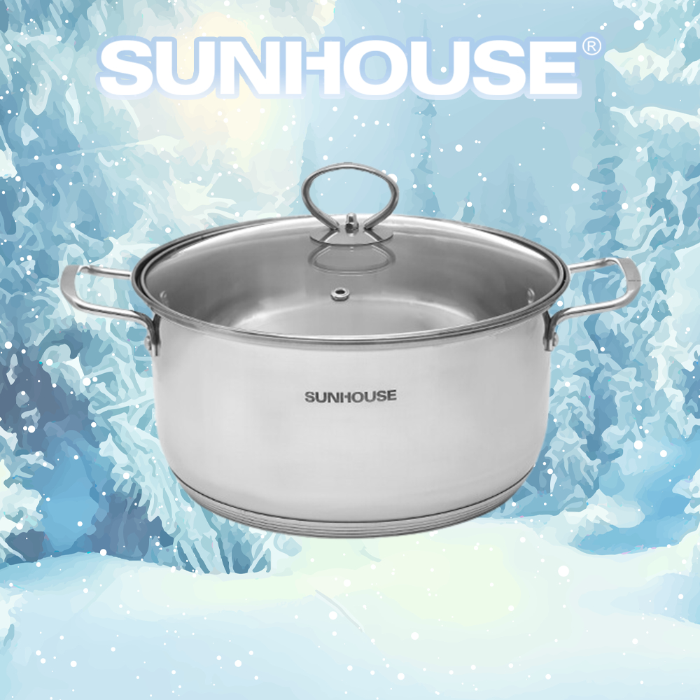 Nồi lẻ inox 5 đáy 24cm SUNHOUSE SHG788-24 - Dùng được bếp từ