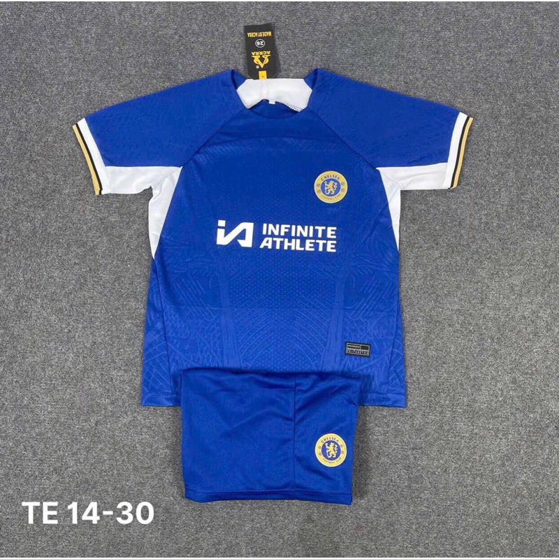 Bộ quần áo thể thao bóng đá trẻ em chel,sea cho bé trai, bé gái mùa giải mới 2023 2024 - áo đá banh - thoáng khí