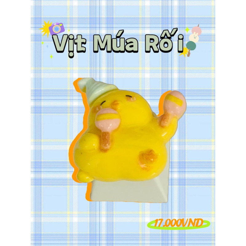 Keycap doubleshot  vịt con dễ thương mini