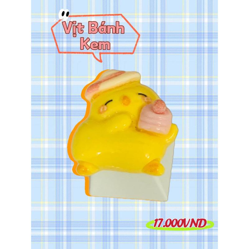 Keycap doubleshot  vịt con dễ thương mini
