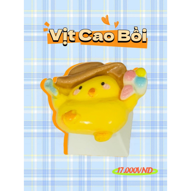 Keycap doubleshot  vịt con dễ thương mini