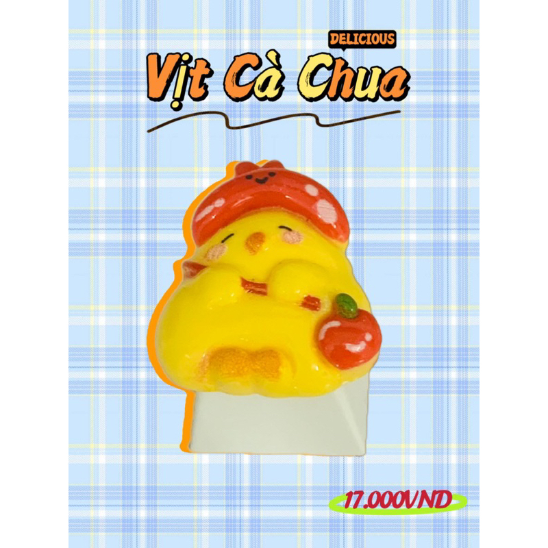 Keycap doubleshot  vịt con dễ thương mini