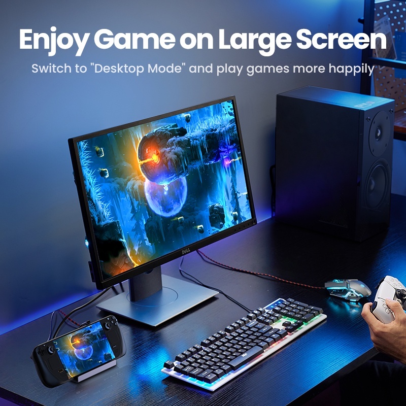 Hub Dock Ugreen Cho Steam Deck, Rog Ally , Samsung Galaxy S8 Trở Lên Chính Hãng Ugreen 6 in 1