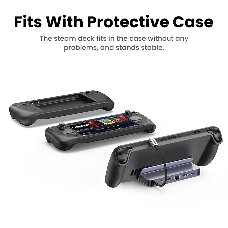 Hub Dock Ugreen Cho Steam Deck, Rog Ally , Samsung Galaxy S8 Trở Lên Chính Hãng Ugreen 6 in 1