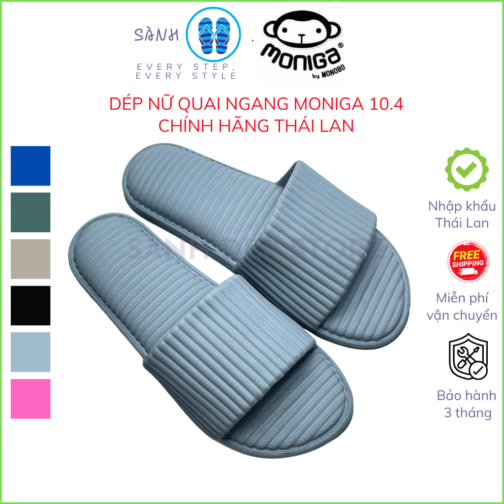 Dép nữ quai ngang Thái Lan bằng nhựa eva siêu nhẹ, nhiều màu, đế mỏng, massage lòng bàn chân, size 36 đến 39